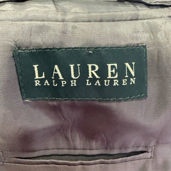 Lauren Ralph Lauren Mens 100% Wool Gray Houndstooth Blazer Size 50L - Picture 3 of 11